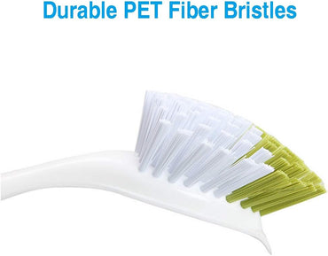 Washing Up Brushes for Dish Kitchen Sink Pot Pan Scrubbing with Durable Bristles, Yellow-green 3Pcs