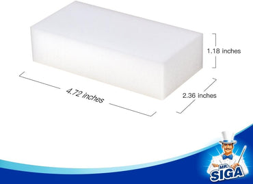 MR.SIGA Multi-Functional Eraser Sponge, Magic Cleaning Pads for Kitchen Household Cleaning, 12 Count, Size 4.7" x 2.4" x 1.2"