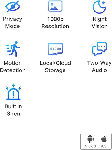 TP-Link Tapo 1080P Indoor Security Camera for Baby Monitor, Dog Camera w/Motion Detection, 2-Way Audio Siren, Night Vision, Cloud & SD Card Storage, Works w/Alexa & Google Home (Tapo C100)