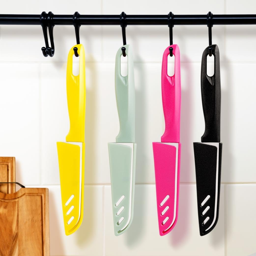 8-Piece Paring Knife Set – German Steel with Sheaths & Ergonomic Handles - Cart Shape