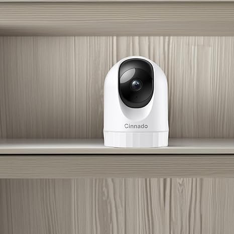 Security Camera Indoor-2K 360° WiFi Cameras for Home Security,Pet/Dog/Baby Camera with Phone app, 2-Way Audio, Night Vision, 24/7 SD Card Storage, Works with Alexa & Google Home (2.4Ghz)-D1