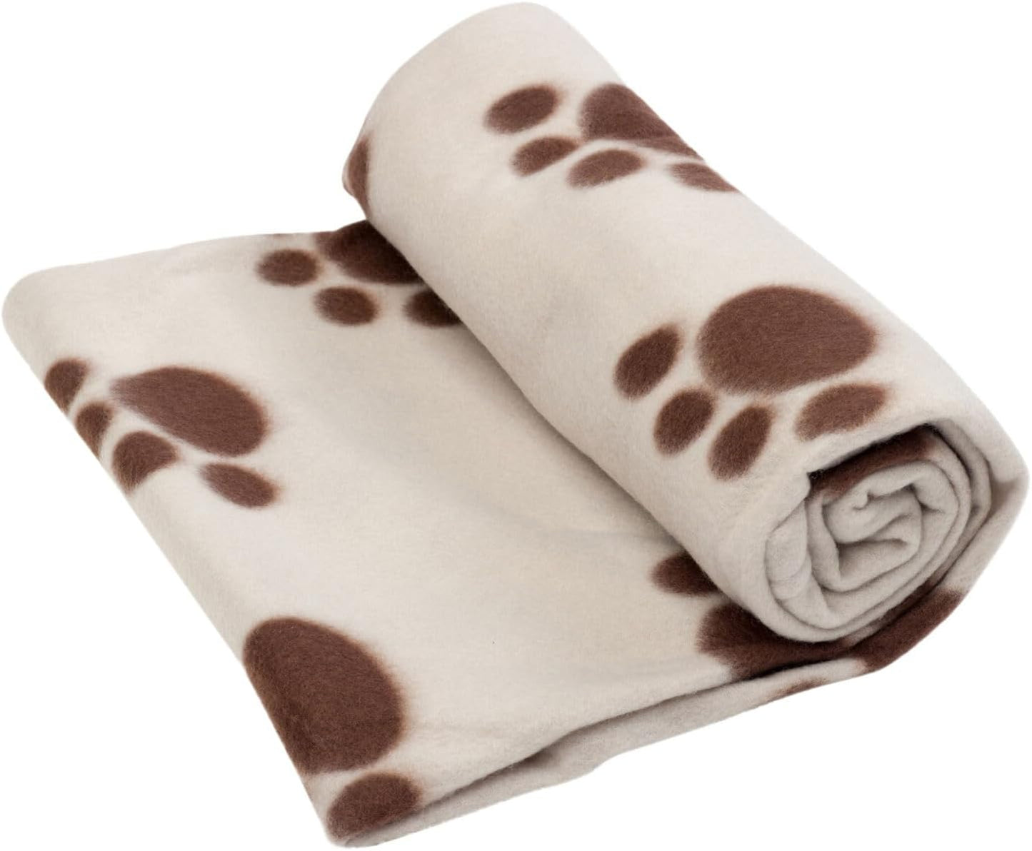 Petface Soft Cosy Fleece Comforter Paw Prints Blanket for Dogs, 100 x 70 cm