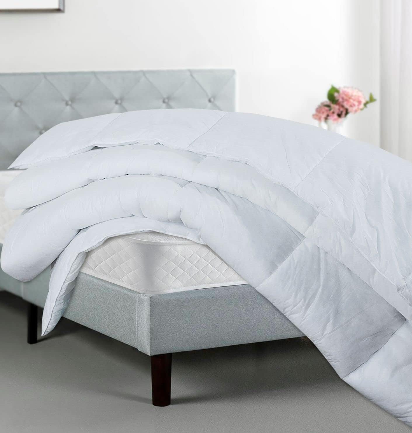 SleepyNights Single 10.5 Duvet Quilt Tog All Year Round Season Non Allergenic Hollowfibre – Polypropylene Cover