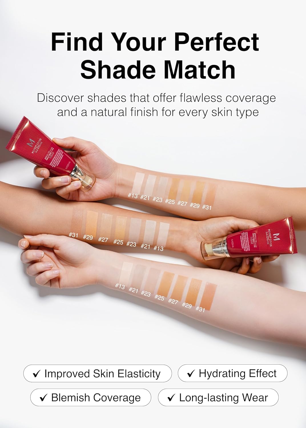 MISSHA M Perfect Cover BB Cream No.21 Light Beige SPF 42 PA+++ 1.69oz Tinted Moisturizer - Cart Shape