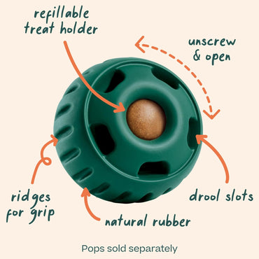 WOOF Pupsicle - Long-Lasting Interactive Dog Toy to Keep Your Pup Busy and Distracted - Safe for Dogs - Low-Mess Design - Dog Toys for Medium and Large Dogs 25-75 lbs