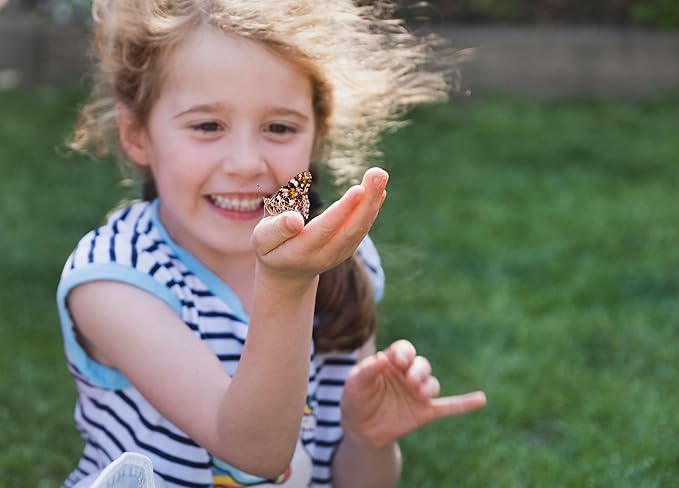 Insect Lore Butterfly Garden Kit, Painted Lady Butterfly Kit with Voucher for Live Caterpillars, Butterfly Habitat, STEM Journal & More Visit the Insect Lore Store - Cart Shape