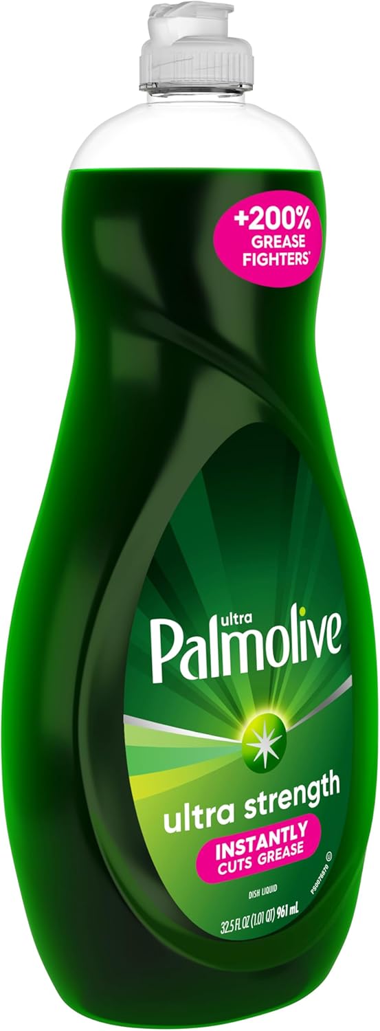 Palmolive Ultra Strength Liquid Dish Soap, Original Green, 32.5 Fluid Ounce