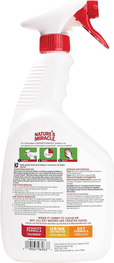 Nature’s Miracle Stain and Odor Remover Dog, Odor Control Formula, 32 oz