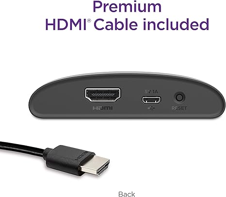 Roku Express 4K+ | Roku Streaming Device 4K/HDR with Voice Remote, Free & Live TV