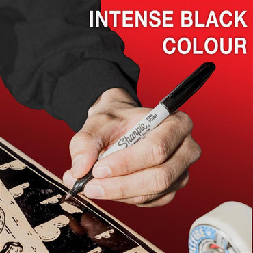 Sharpie Permanent Markers | Fine Point for Bold Details | Black Ink | 12 Marker Pens