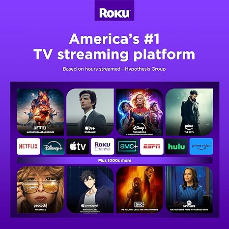 Roku Express 4K+ | Roku Streaming Device 4K/HDR with Voice Remote, Free & Live TV