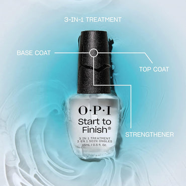 OPI Nail Lacquer Base Coat | Clear, Chip-Resistant, Protects & Prevents Discoloration - Cart Shape