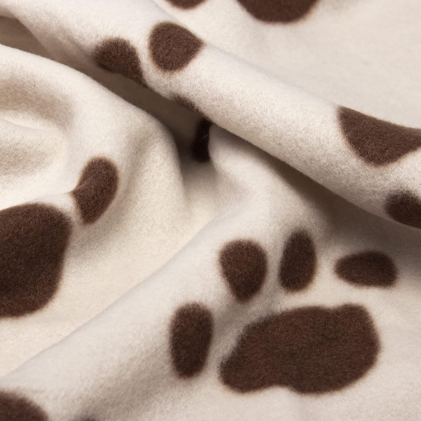 Petface Soft Cosy Fleece Comforter Paw Prints Blanket for Dogs, 100 x 70 cm