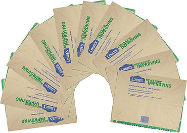 Lowe's 30 Gallon Heavy Duty Brown Paper Lawn and Refuse Bags for Home and Garden (10 Count), Large (LOWESLL)