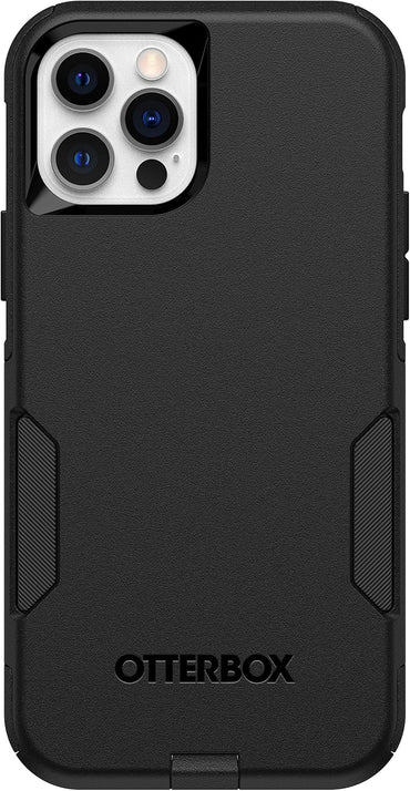 OtterBox iPhone 12 & iPhone 12 Pro Commuter Series Case - Black, Slim & Tough, Pocket-Friendly, with Port Protection