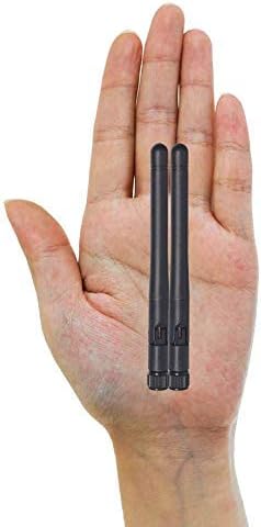 Bingfu Dual Band WiFi 2.4GHz 5GHz 5.8GHz 3dBi MIMO RP-SMA Male Bluetooth Antenna (2-Pack) for PC Computer WiFi Router Wireless Network Card USB Adapter Security IP Camera Video Surveillance Monitor