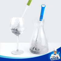 MR.SIGA Long Handle Bottle Brush, Bottle Cleaner Brush Head Size 5.5centimeter(2.2inch)