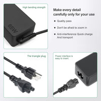65W USB C Charger Compatible with Lenovo Thinkpad/Yoga/Chromebook Laptop Computer 65W 45W USB C Fast Power Adapter