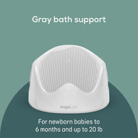 Angelcare Baby Bath Support (Gray) | Ideal for Babies Less Than 6 Months Old