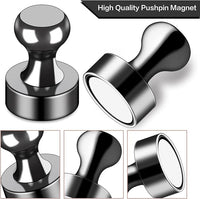 LOVIMAG Fridge Magnets 12Pcs Refrigerator Whiteboard Small Strong Magnet Classroom Kitchen Accessories Decorative Locker Set Decor Must Haves Office Calendar Refrigerador Magnetic Cute Crafts Black