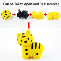 60Pcs Animal Erasers Desk Pets for Kids Animal Pencil Erasers Bulk Puzzle Eraser Toys Gifts for Classroom Prizes,Game Reward,Treasure Box,Easter Egg Fillers,Goodie Bag Stuffers,Party Favors