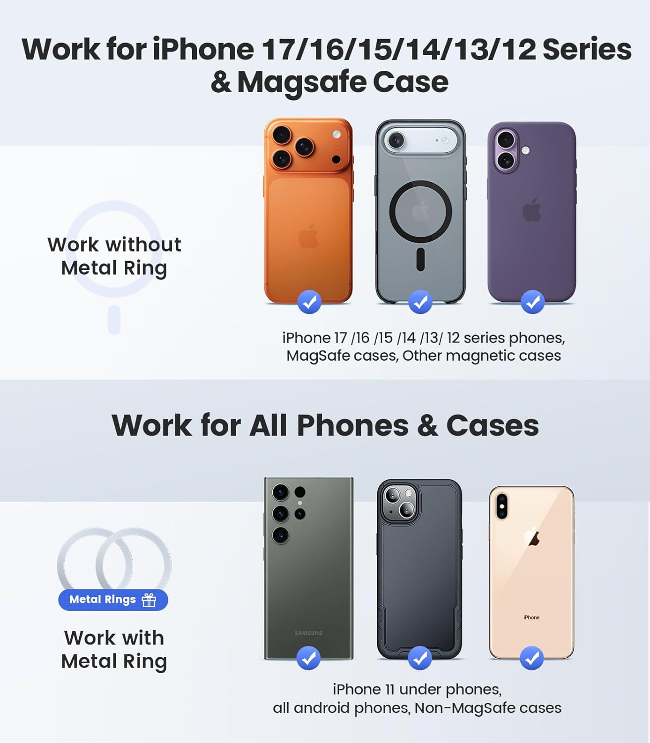 VICSEED Tesla Phone Mount【Strongest Magnet Power】Foldable Hidden Tesla Phone Holder Fit for All Phone, Tesla Model 3 Model Y for MagSafe Car Mount, Tesla Model 3 Accessories, Tesla Model Y Accessories