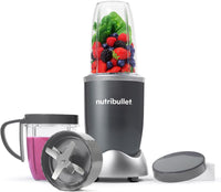 nutribullet Blender 600 Series - Powerful 20,000 RPM Extractor Blends Frozen Fruit, Nuts & Ice - 7 Piece Kit Includes Tall Cup, Short Cup, Handled Ring & Sealable Lid - Ideal for Smoothies