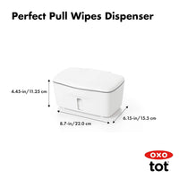 OXO Tot Perfect Pull Baby Wipes Dispenser – One-Handed Wipe Holder, Moisture-Sealed, Refillable