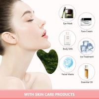 Gua Sha, Premium Gua Sha Stone, Guasha for Face Upgraded, Guasha Stone Natural Jade Stone