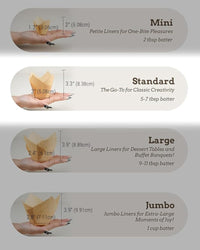 200pcs Natural Tulip Cupcake Liners for Baking Cups Unbleached European Parchment paper Tulip Muffin Liners, Cupcake Wrapper for Party, Christmas