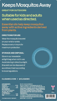 Mosquito Repellent Bracelets – Natural, DEET-Free Bug Bands for Adults & Kids – Individually Wrapped Insect Repellent for Outdoor Use (10-Pack)