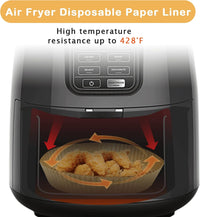 Air Fryer Liners for Ninja Air Fryer, 100 Pcs Disposable Paper Liner for most 4-8QT AirFryer