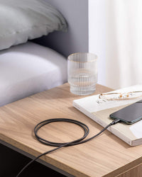 Anker 6 ft Premium Double-Braided Nylon Lightning Cable, Apple MFi Certified for iPhone Chargers, iPhone X/8/8 Plus/7/7 Plus/6/6 Plus/5s, iPad, iPad mini, and More (Black)