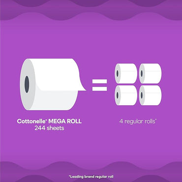 Cottonelle Ultra Comfort Toilet Paper, Strong Toilet Tissue, 9 Mega Rolls