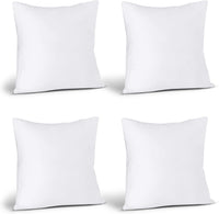 Utopia Bedding Throw Pillows (Set of 4, White) – 18 x 18 Inches Down Alternative Pillows for Bed, Sofa, and Couch - Fluffy Decorative Stuffer Pillow for Indoors & Outdoors