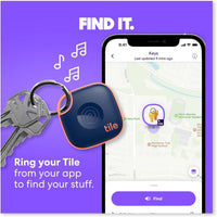 Tile by Life360 Mate Bluetooth Tracker, Keys Finder and Item Locator for Keys, Bags and More. Phone Finder. Both iOS and Android Compatible. 1-Pack (Black)