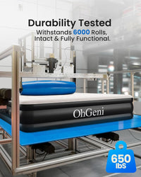 Air Mattress Queen with Built in Pump, Inflatable Mattress Blow Up Mattress 18 Raised Comfort,Upgraded Surface Portable Bed, Air Bed for Home, Guest, Camping, Colchone Inflable, 650 lbs