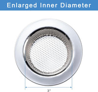2 Pcs Sink Strainer for Most Kitchen Sink Drain Basket, Upgraded Double-Layer Safe Design Kitchen Sink Strainer (Outer Diameter 4.5 Inch)