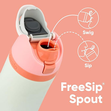 Owala FreeSip Insulated Stainless Steel Water Bottle with Straw, BPA-Free Sports Water Bottle, Great for Travel, 24 Oz, Camo Cool