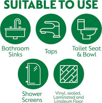 Dettol Power and Pure Antibacterial Bathroom Cleaner Spray, Limescale and Stain remover, Kills 99.9 Percent of Bacteria, 1 L,Package may vary