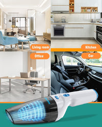 Milunho Handheld Vacuum Cleaner, 9500PA Car Vacuum Cleaner Cordless with Powerful Suction, Lightweight & Portable Car Cleaner for Car/Home/Pet