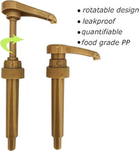 Syrup Pump Compatible with Torani, DaVinci and Skinny (Set of 2) - fits bottles (25.4 oz-750ml)