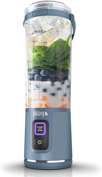 Ninja Blast Portable Blender, 530ml, Leakproof Lid & Sip Spout, Powerful Cordless Mini Blender, Rechargeable, Portable Smoothies, Protein Shakes, Blends Ice & Frozen Fruit, Denim Blue, BC151UKNV