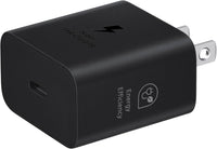 25W Wall Charger Power Adapter, Cable Not Included, Super Fast Charging, Compact Design, Energy Efficient, Compatible with Galaxy and USB Type C Devices, Black