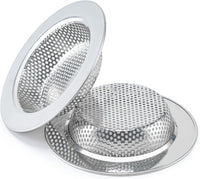 2 Pcs Sink Strainer for Most Kitchen Sink Drain Basket, Upgraded Double-Layer Safe Design Kitchen Sink Strainer (Outer Diameter 4.5 Inch)
