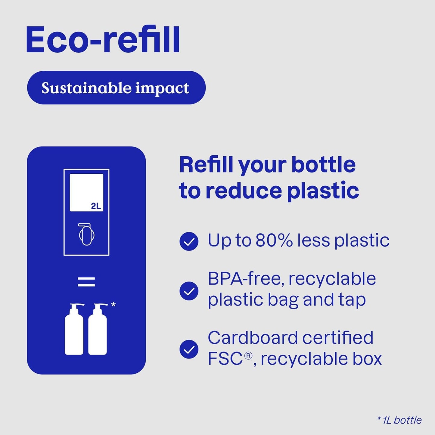 ATTITUDE Dish Soap Refill, EWG Verified, Plant-Based & Vegan Dishwashing Liquid, Naturally Derived, Unscented, 67.6 Fl Oz