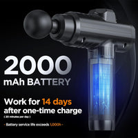 Massage Gun Deep Tissue, Portable Muscle Massage Device with 10 Massage Heads, 2025 Upgraded 30 Speeds Massager with LCD Touch Screen for Body Back Shoulder Muscle Relaxation