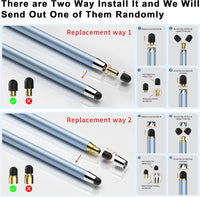 10 PCS Stylus,Stylus Pen for Touchscreen,Stylus 2-in-1 High Sensitivity & Precision Suitable for Touch Screens of iPhone/ipad/Android Tablets(10 Stylus Pen + 20 Tips)