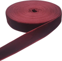 10 Yards Burgundy Velvet Ribbon Spool (Wine, 5/8")