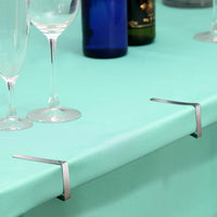 12 Pack Heavy Duty Stainless Steel Tablecloth Clips – Non-Slip Table Cover Clamps for Picnic, Wedding, Buffet, Party & Outdoor Dining – Fits Tables up to 1.4"